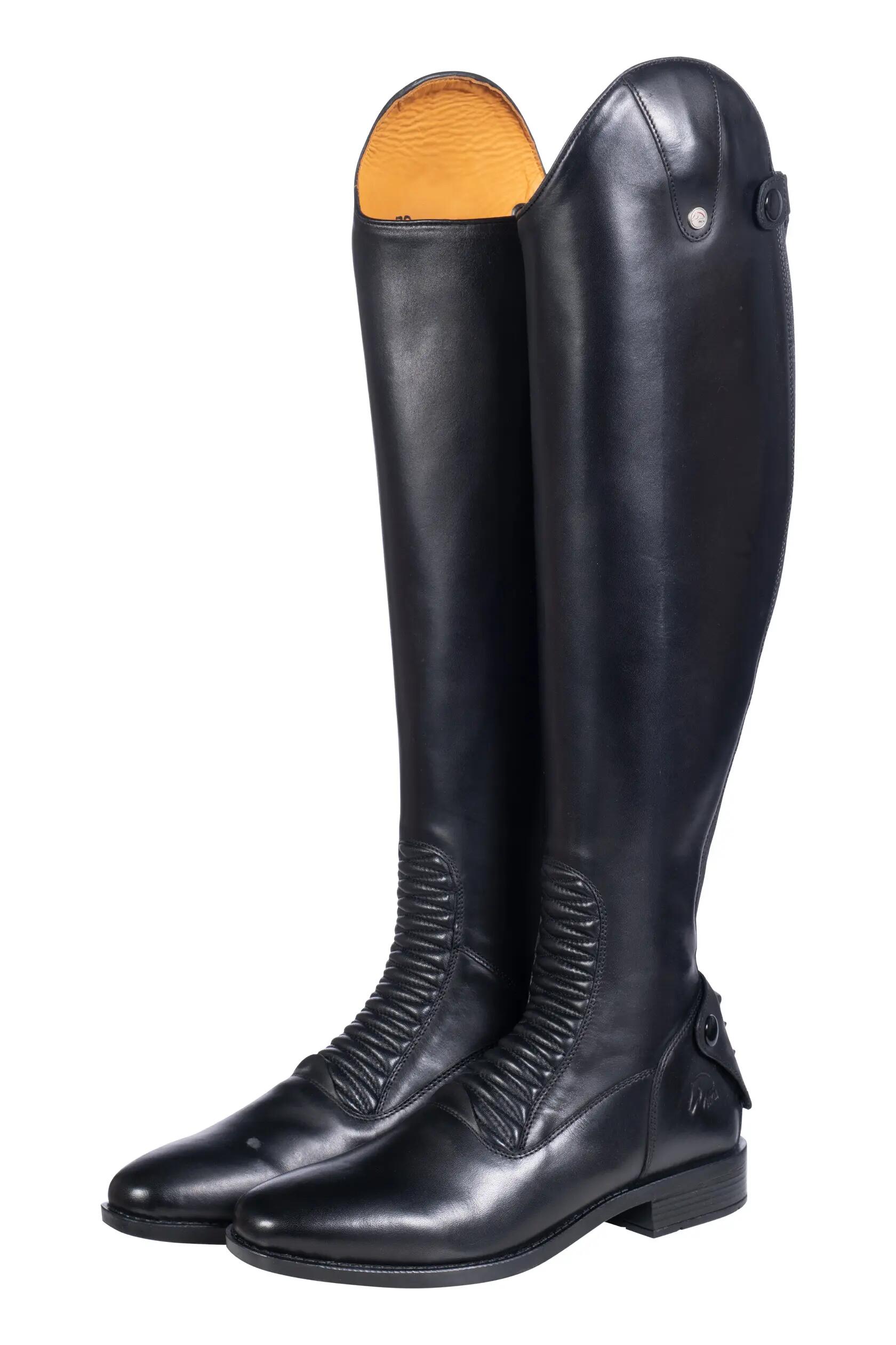 Damskie skórzane buty do jazdy konnej HKM Killarney Long Length/Slim Fit 3/5