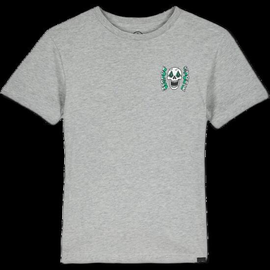 T-shirt - Skate - Garçon - Classique, imprimé Skeltone - Gris