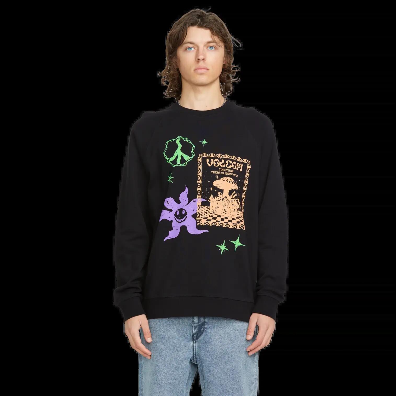 Sudadera - Monopatín - Gráfica - Fa F Rygalski Crew - Negro 1/1