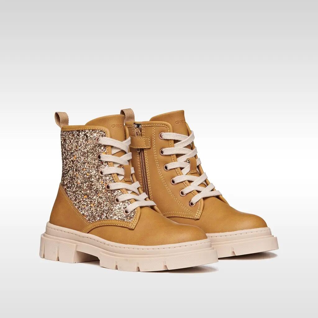 Bottines Fille J KARSYN GIRL Biscuit/Bronze Clair 3/7