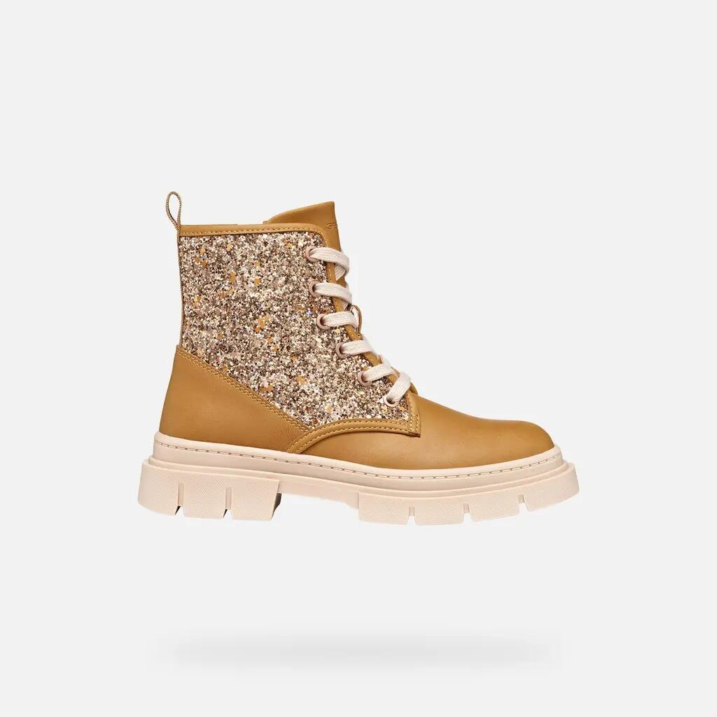 Bottines Fille J KARSYN GIRL Biscuit/Bronze Clair 2/7