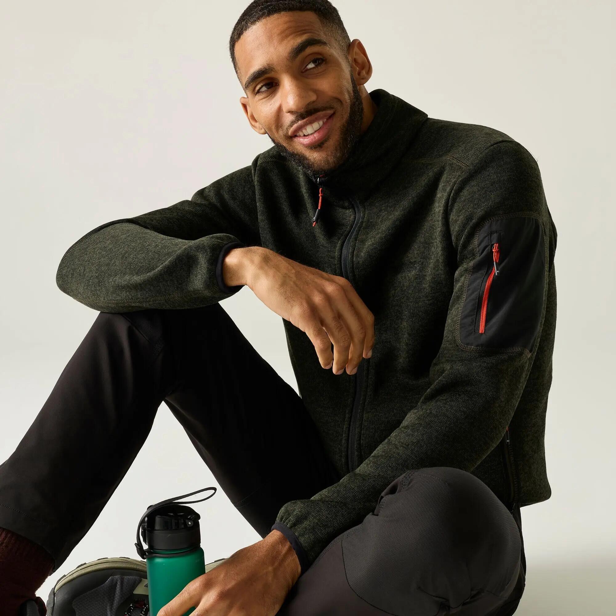 Newhill Wärmendes Stretch-Fleece mit durchgehendem Reißverschluss für Herren 5/10