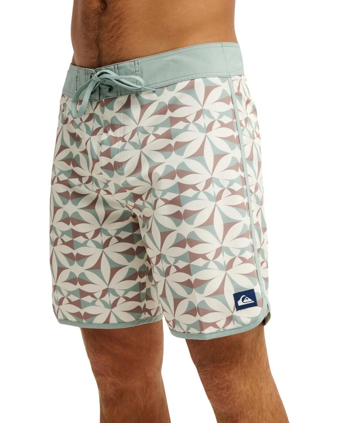 Boardshort SURFSILK SCALLOP 18" Weiss Heren 4/4