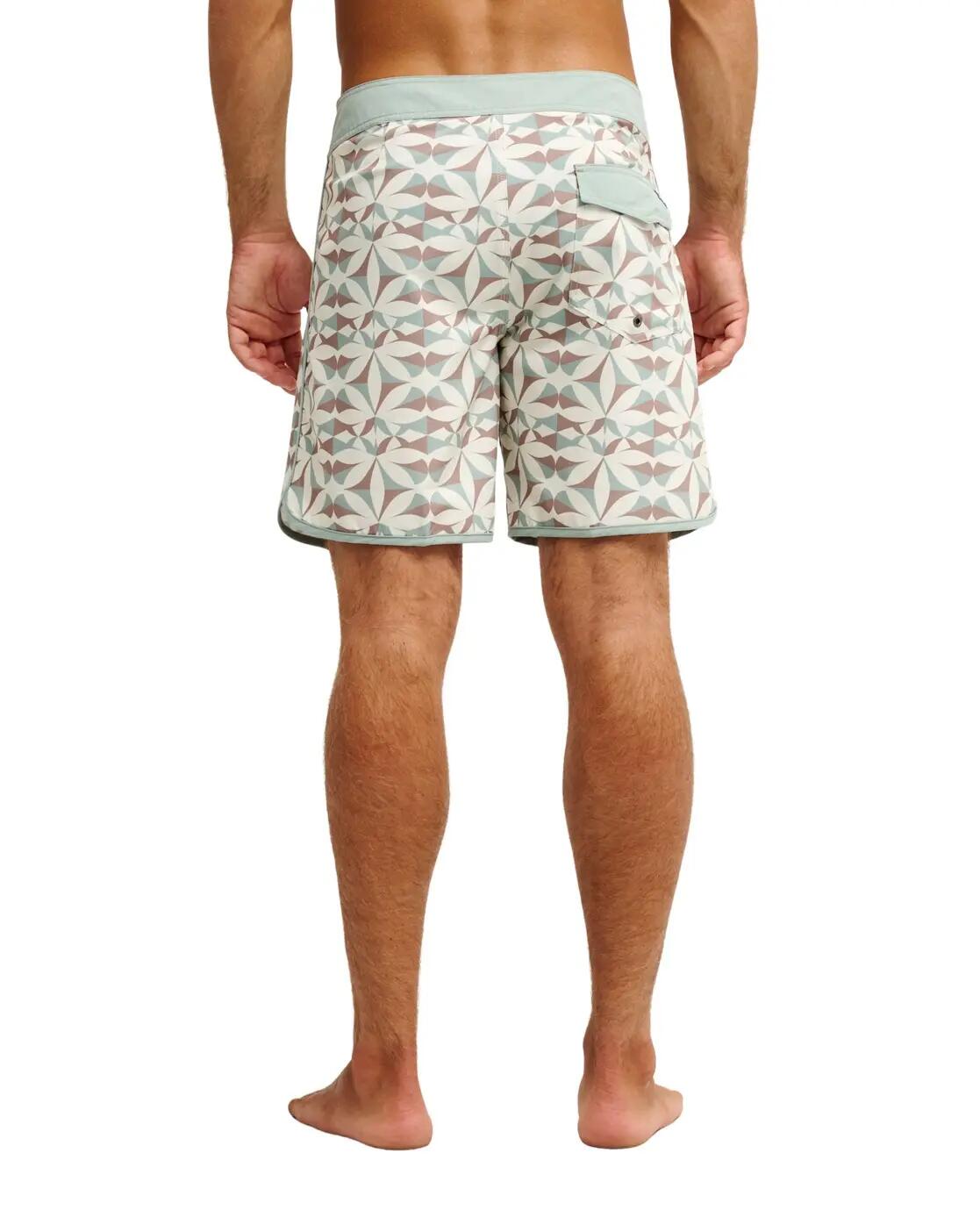 Boardshort SURFSILK SCALLOP 18" Weiss Heren 2/4