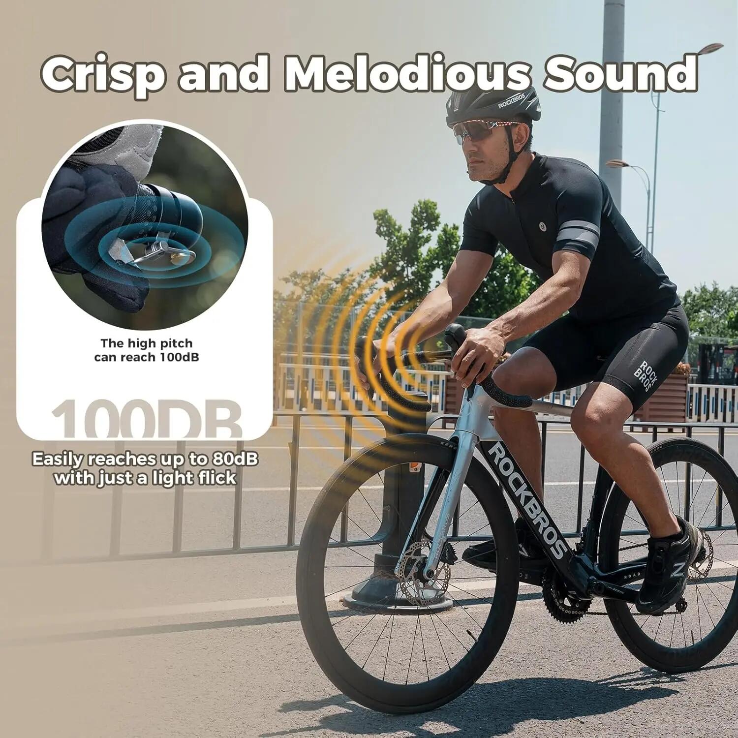 2er Set 2in1 Fahrradklingel als Lenkerstopfen – laut & leicht für Rennrad 4/7