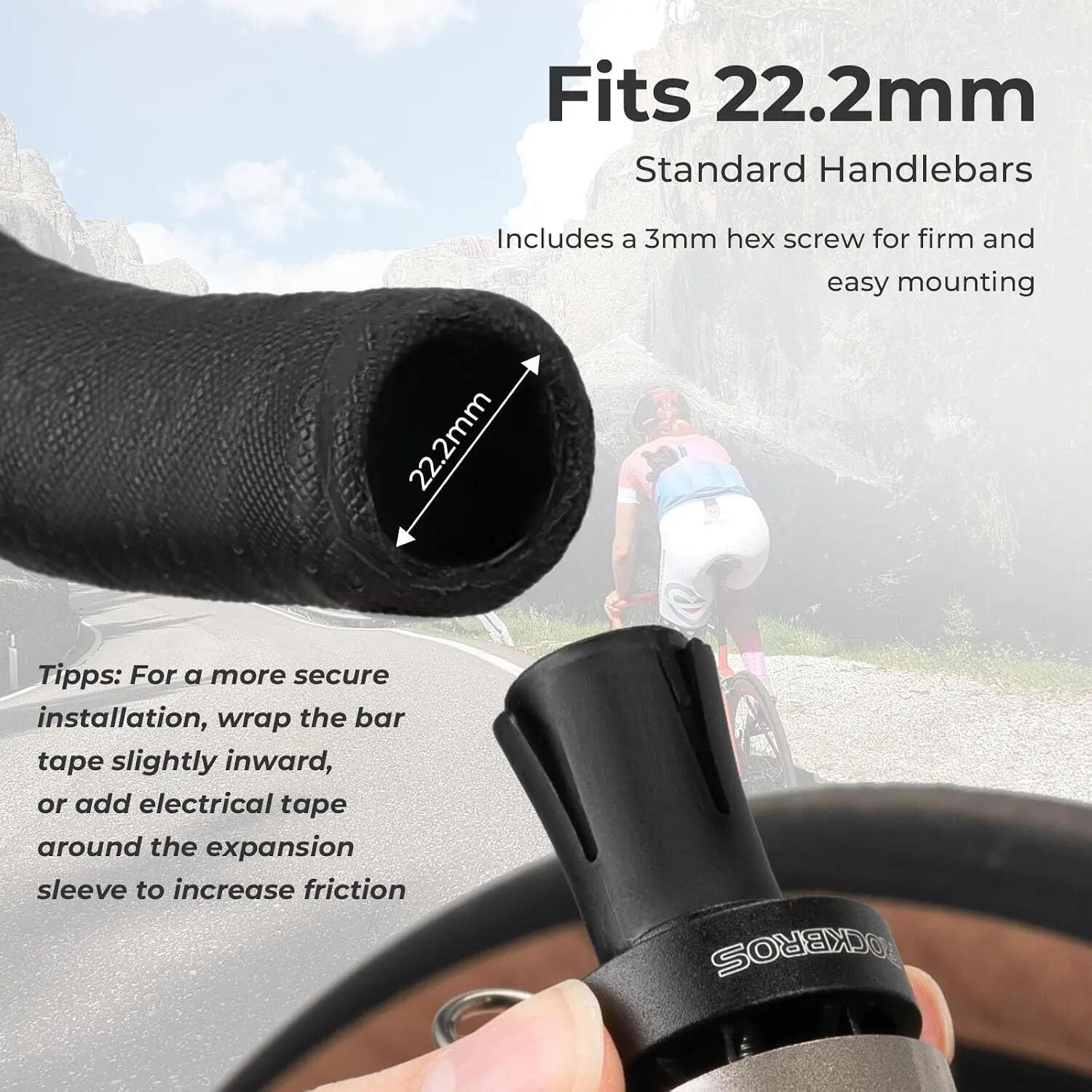 2er Set 2in1 Fahrradklingel als Lenkerstopfen – laut & leicht für Rennrad 2/7