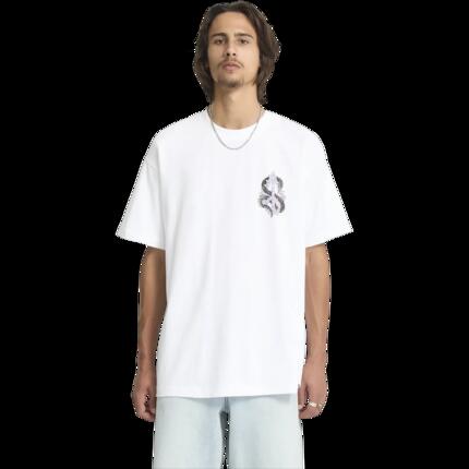 T-shirt - Skate - Homme - Loose fit, imprimé Snake Peace - Blanc