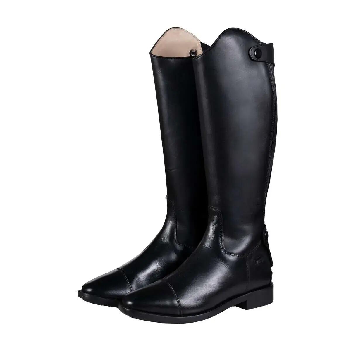 Dziecięce skórzane buty jeździeckie HKM Oxford Long/Extra slim 2/4