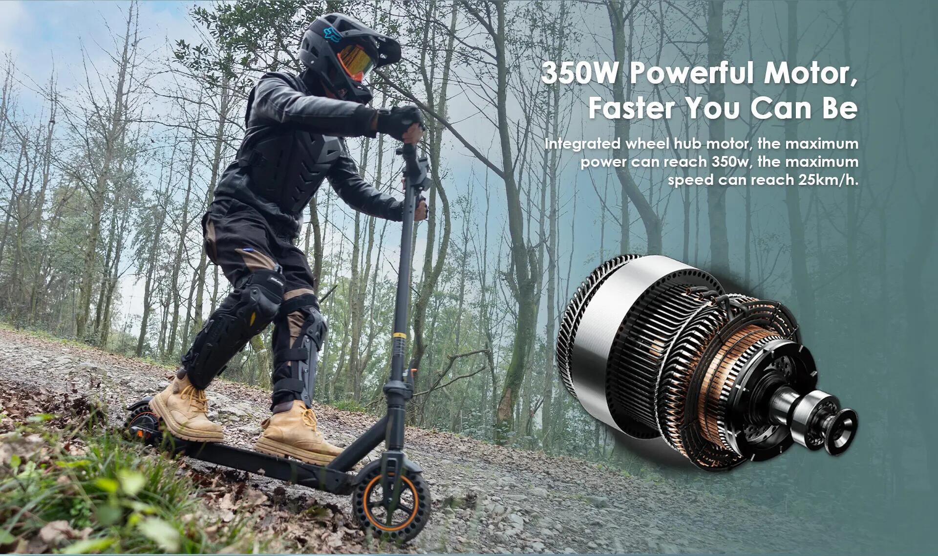 Trotinete elétrica Kukirin S1 Max 350W 36V dobrável 9/12