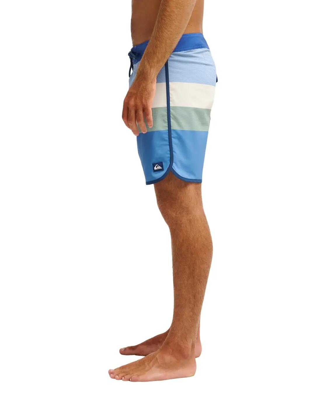 Boardshort SURFSILK SCALLOP 18" Bleu Homme 3/4
