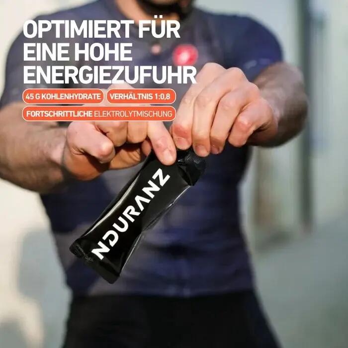 Nrgy Gel 45 Banane–Karamell Kohlenhydrate Triathlon Laufen Rad Nduranz 10 x 75 g 7/8