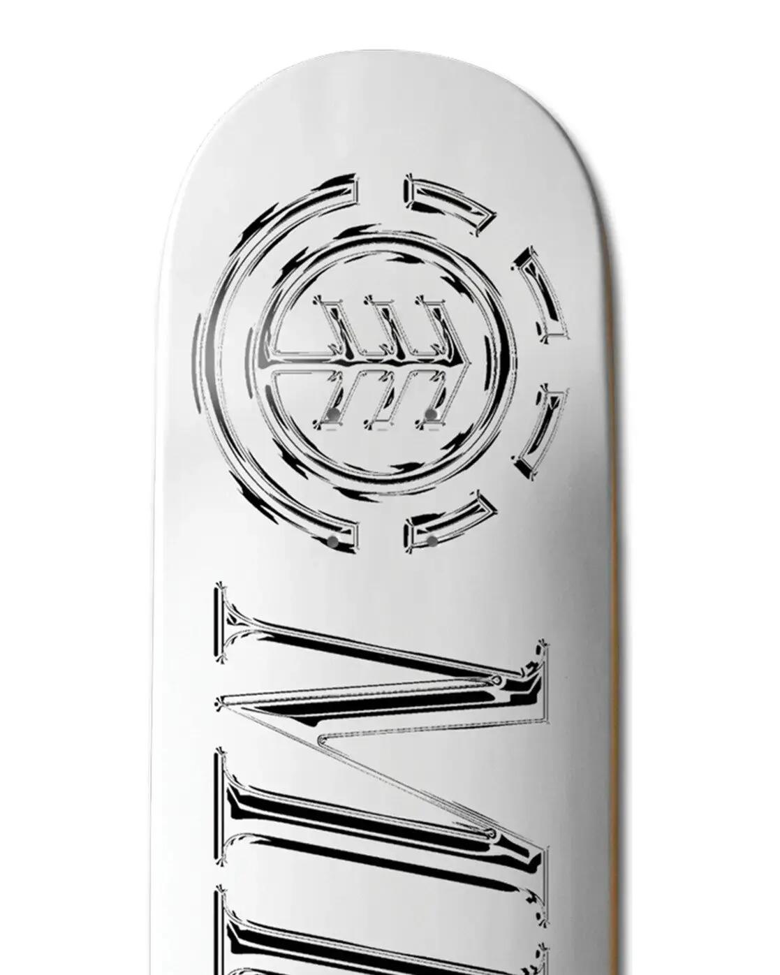 ELEMENT Planche de skate Chrome Vincent Milou Blanc Chrome 8.0" 2/4