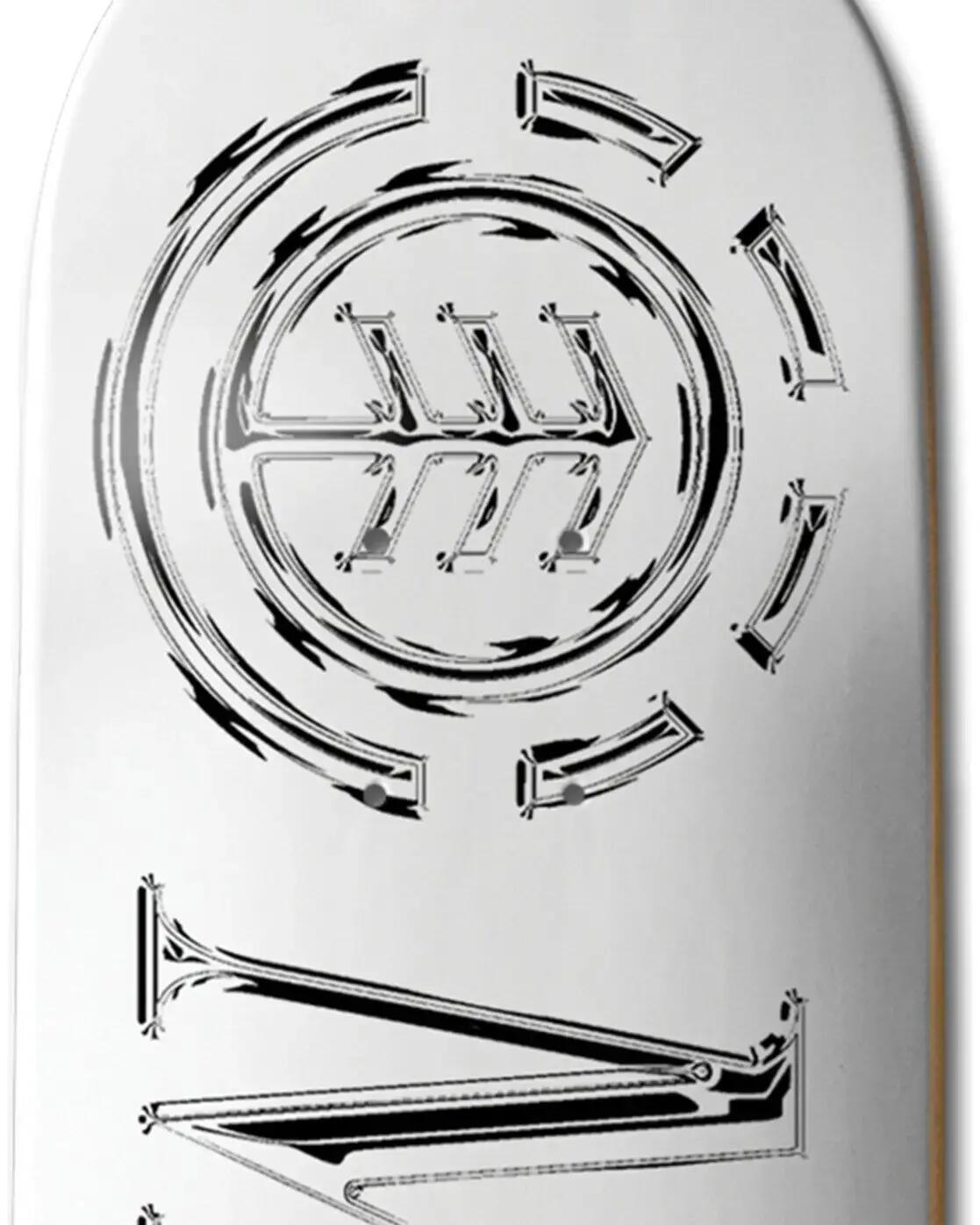 ELEMENT Planche de skate Chrome Vincent Milou Blanc Chrome 8.0" 3/4