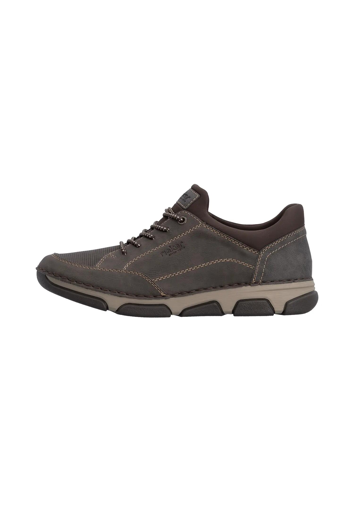 Rieker Herren Slipper  Halbschuhe Leder Komfort 15950-25 Brown 4/6