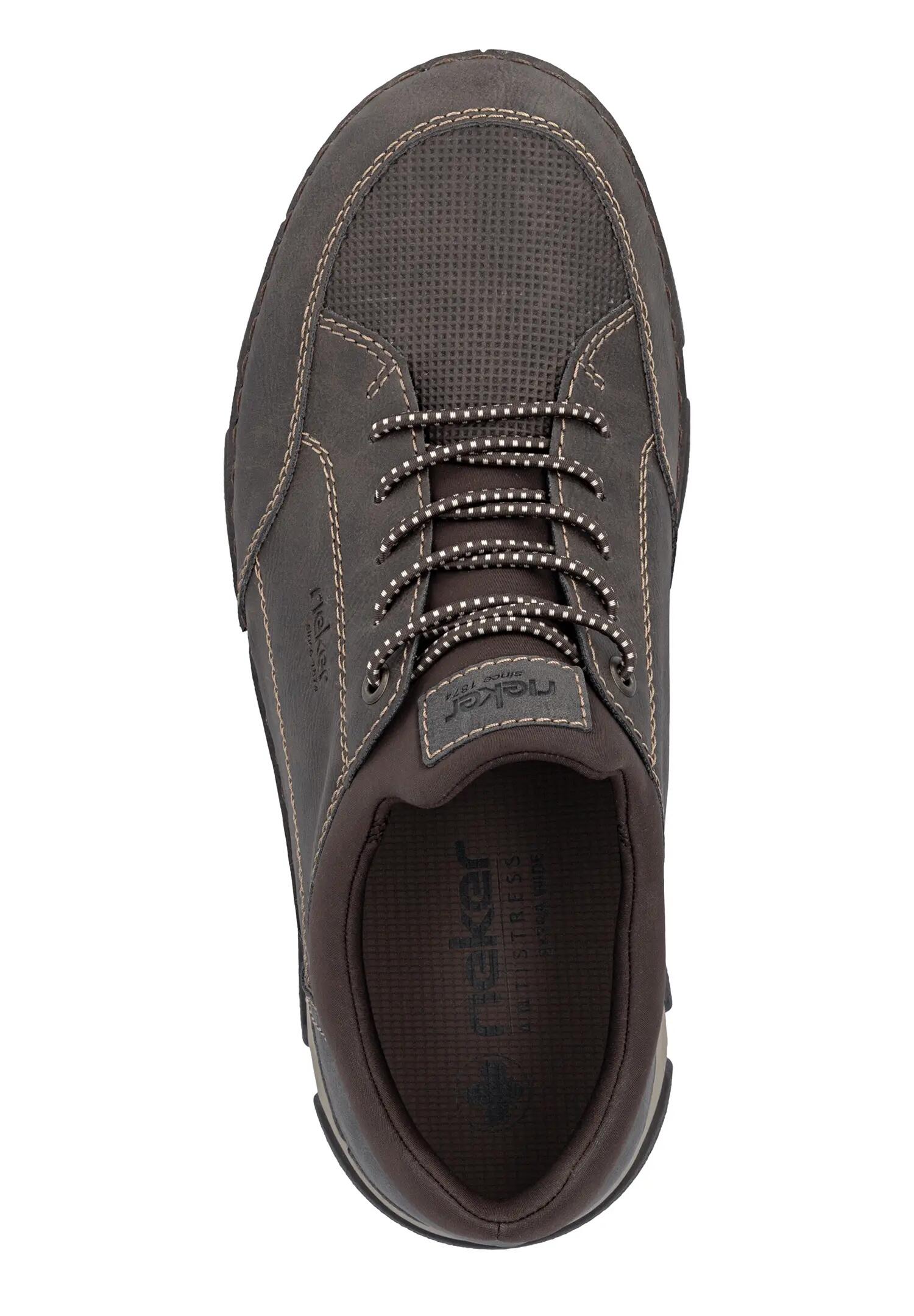 Rieker Herren Slipper  Halbschuhe Leder Komfort 15950-25 Brown 3/6