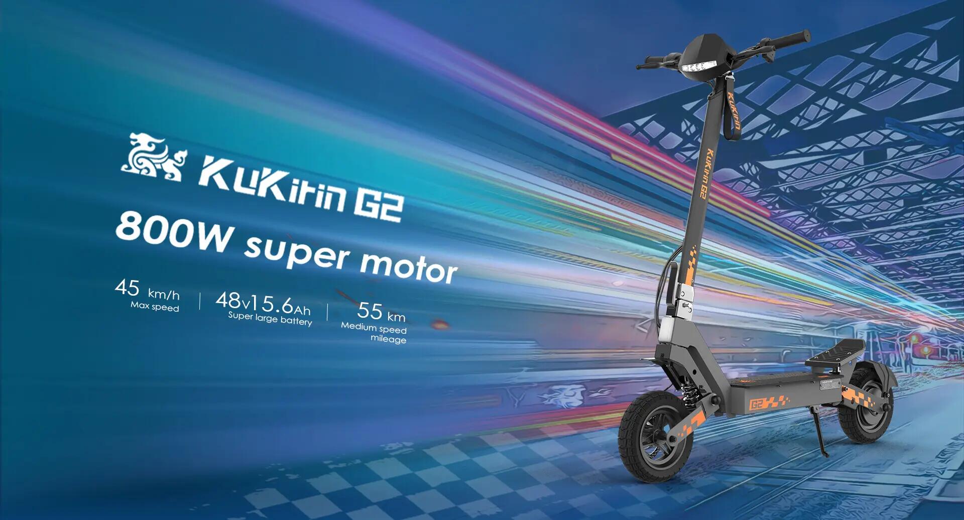 Trottinette électrique Kukirin G2 800W 48V pliable 7/13