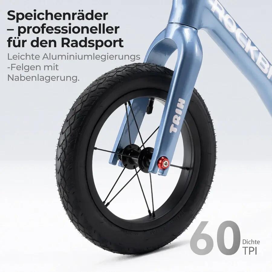 TRIH Kinder-Laufrad 12 Zoll Magnesium – leicht & höhenverstellbar für 2-6 Jahre 5/7