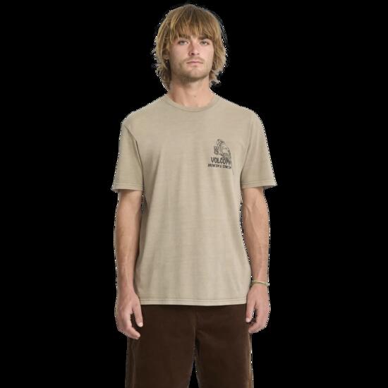 T-shirt - Skate - Homme - Imprimé vintage Liquor Locker - Marron