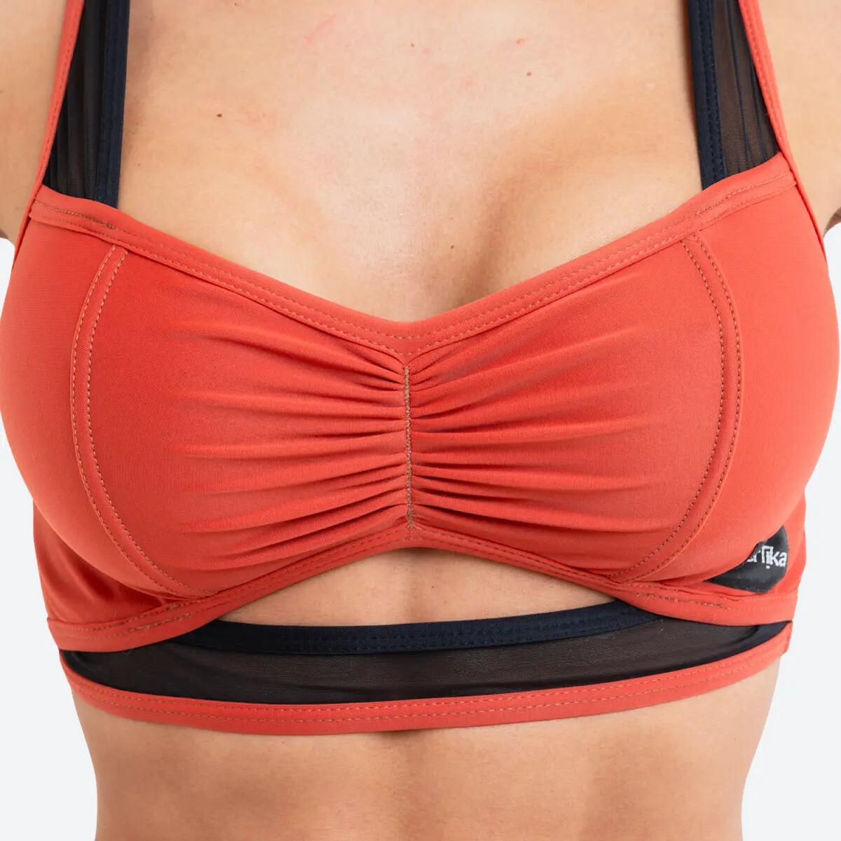 Top donna pole dance push up dettagli retina Mistika Mattone 5/5