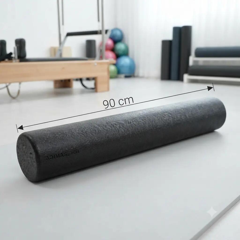 Rulo Cilindro Foam 90 cm de largo Pilates Negro 3/3