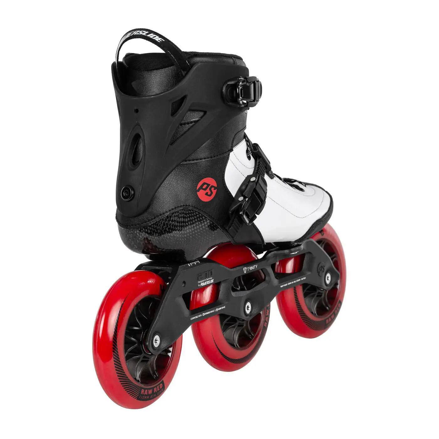POWERSLIDE Roller Vitesse Arise RD Noir Blanc Rouge 5/6