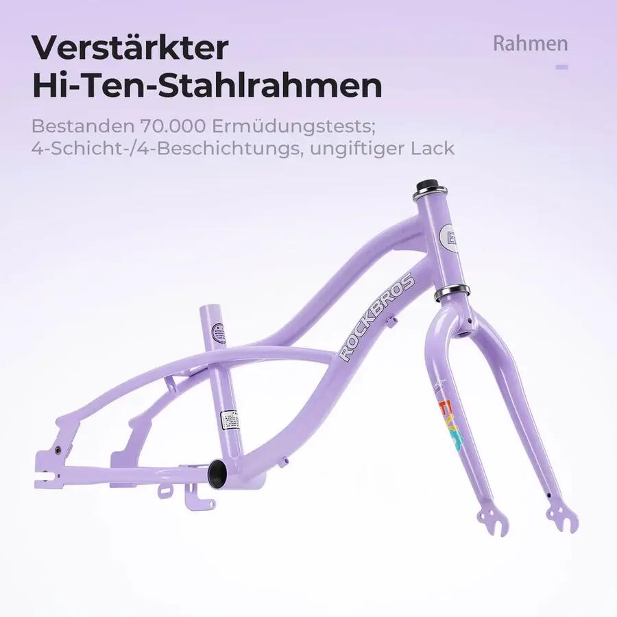 LEVO Kinderfahrrad 16 Zoll mit Riemenantrieb & Stützrädern – für 100-135 cm 4/7