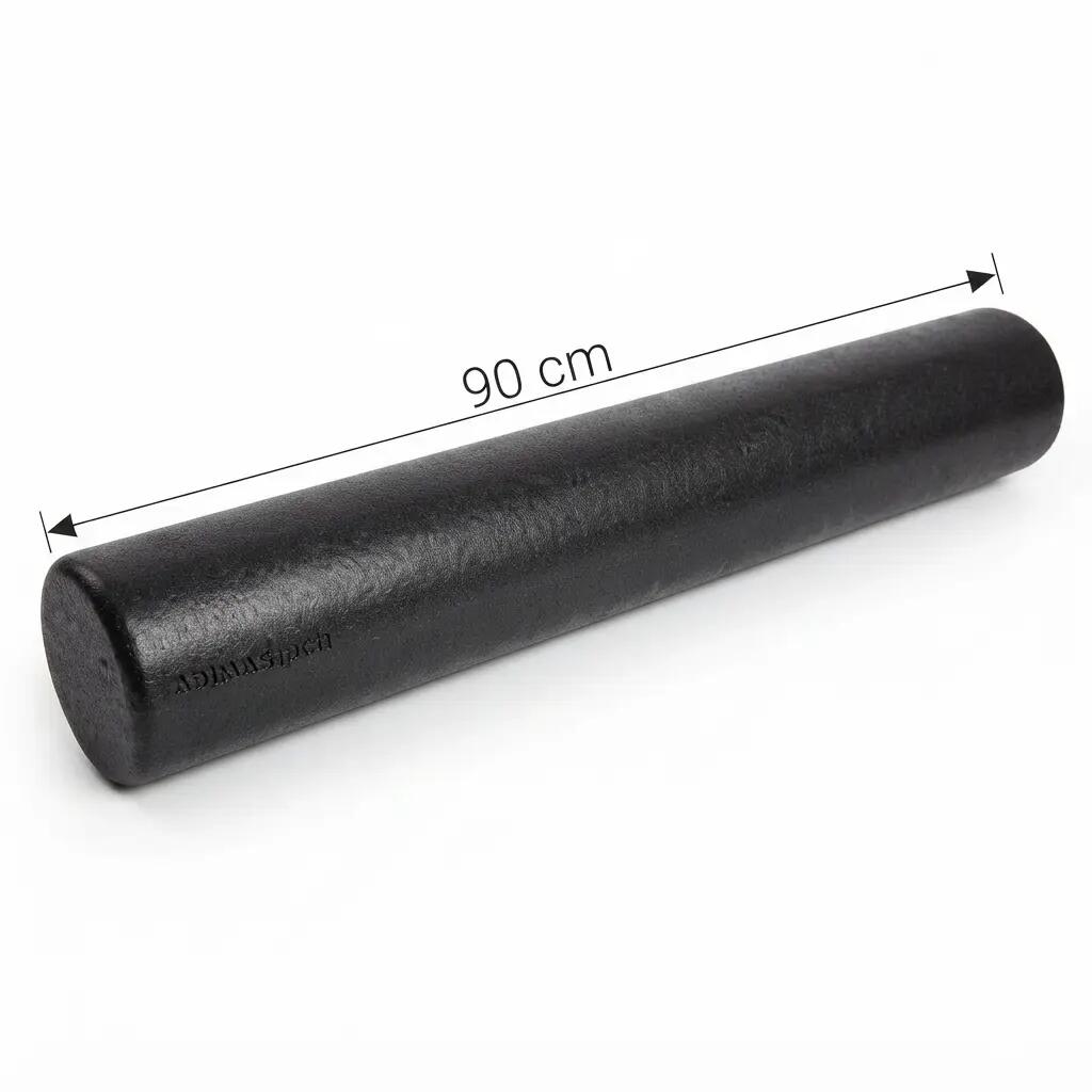 Rulo Cilindro Foam 90 cm de largo Pilates Negro 2/3