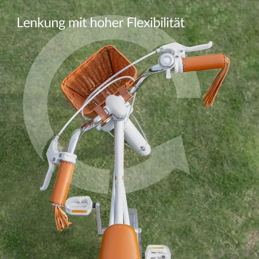 LEVO Kinderfahrrad 16 Zoll mit Riemenantrieb & Stützrädern – für 100-135 cm 3/7