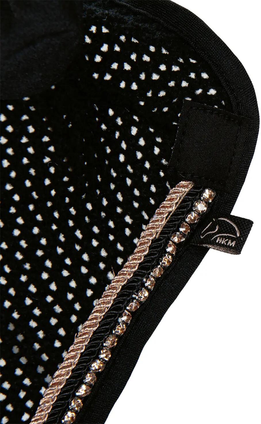Kurze Mütze für Pferde HKM Rosegold Glamour 3/5