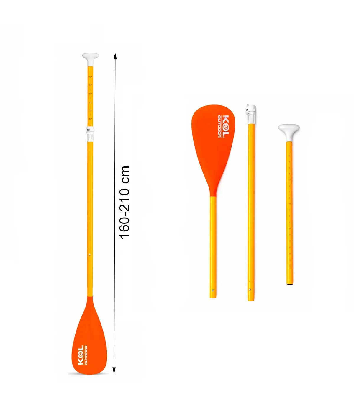 Pagaia SUP Alluminio Regolabile 3 Pezzi KOL Outdoor Basic Stand Up Paddle 3/5