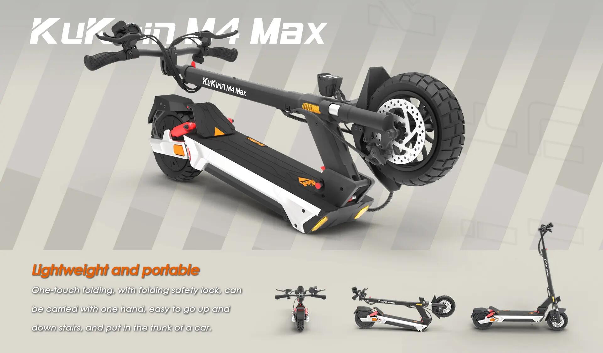 Trotinete elétrica Kukirin M4 Max 800W 48V dobrável 9/10