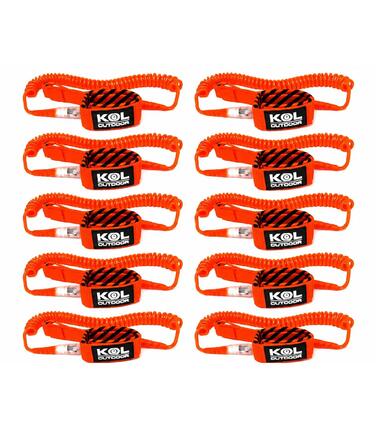 Pack 10 Leash SUP 3m Sécurité Stand Up Paddle Cheville Bleu Loueurs