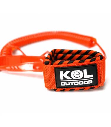 Leash SUP Sécurité Stand Up Paddle – Attache Cheville KOL Orange