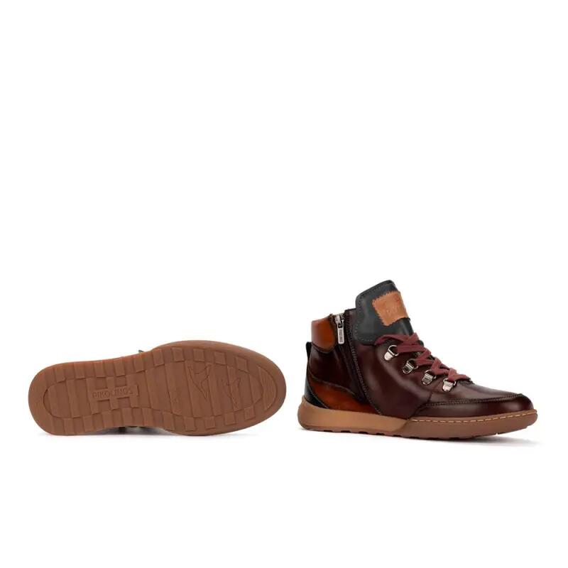 Botines Planos Mujer Pikolinos W7c-8582 Marrón 3/4