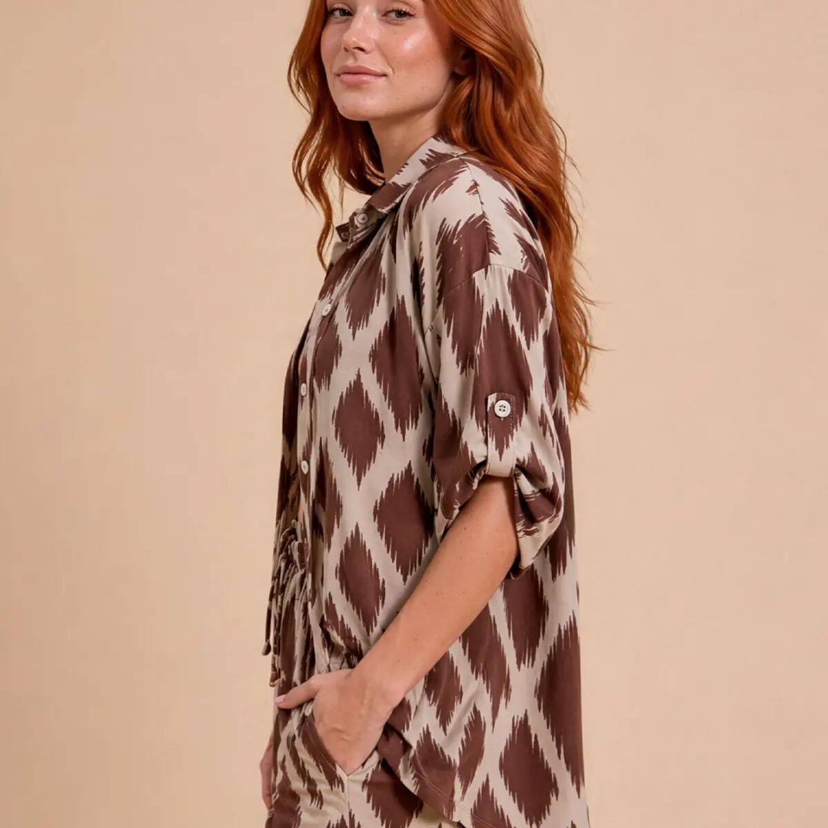 Robe chemise  UV Line 3/4