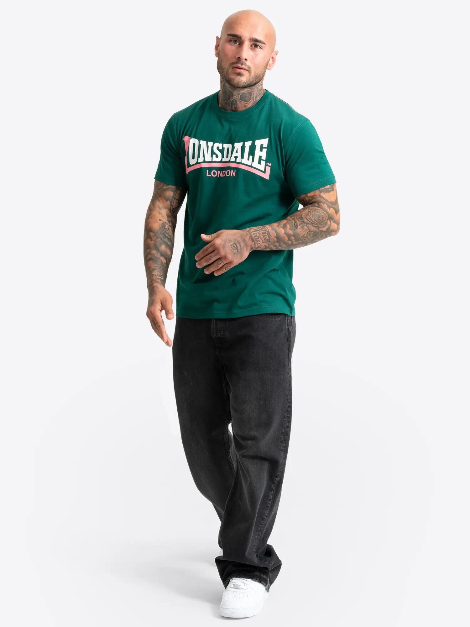 LONSDALE Herren T-Shirt normale Passform TWO TONE 4/6