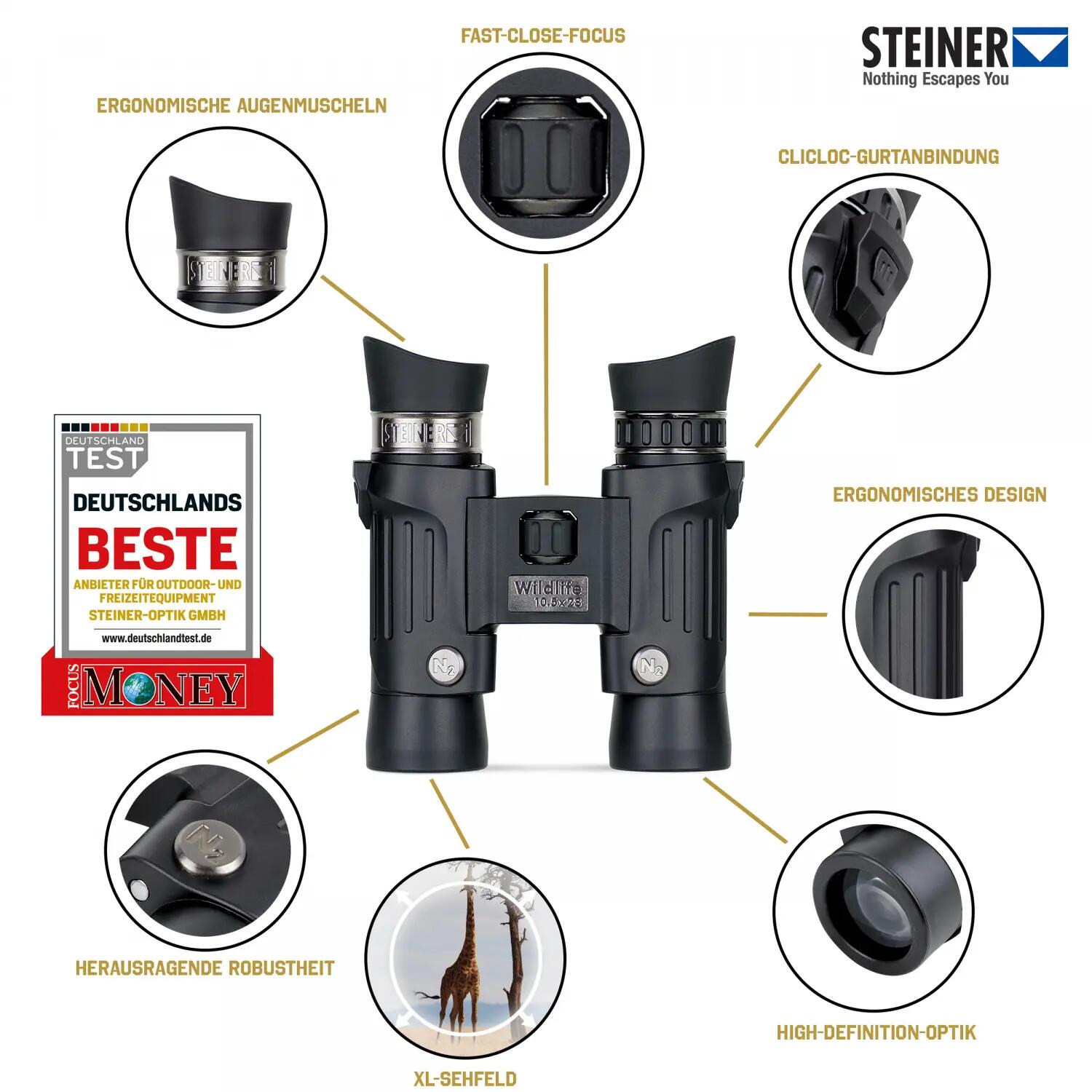 Steiner Fernglas Wildlife 10.5x28 3/3