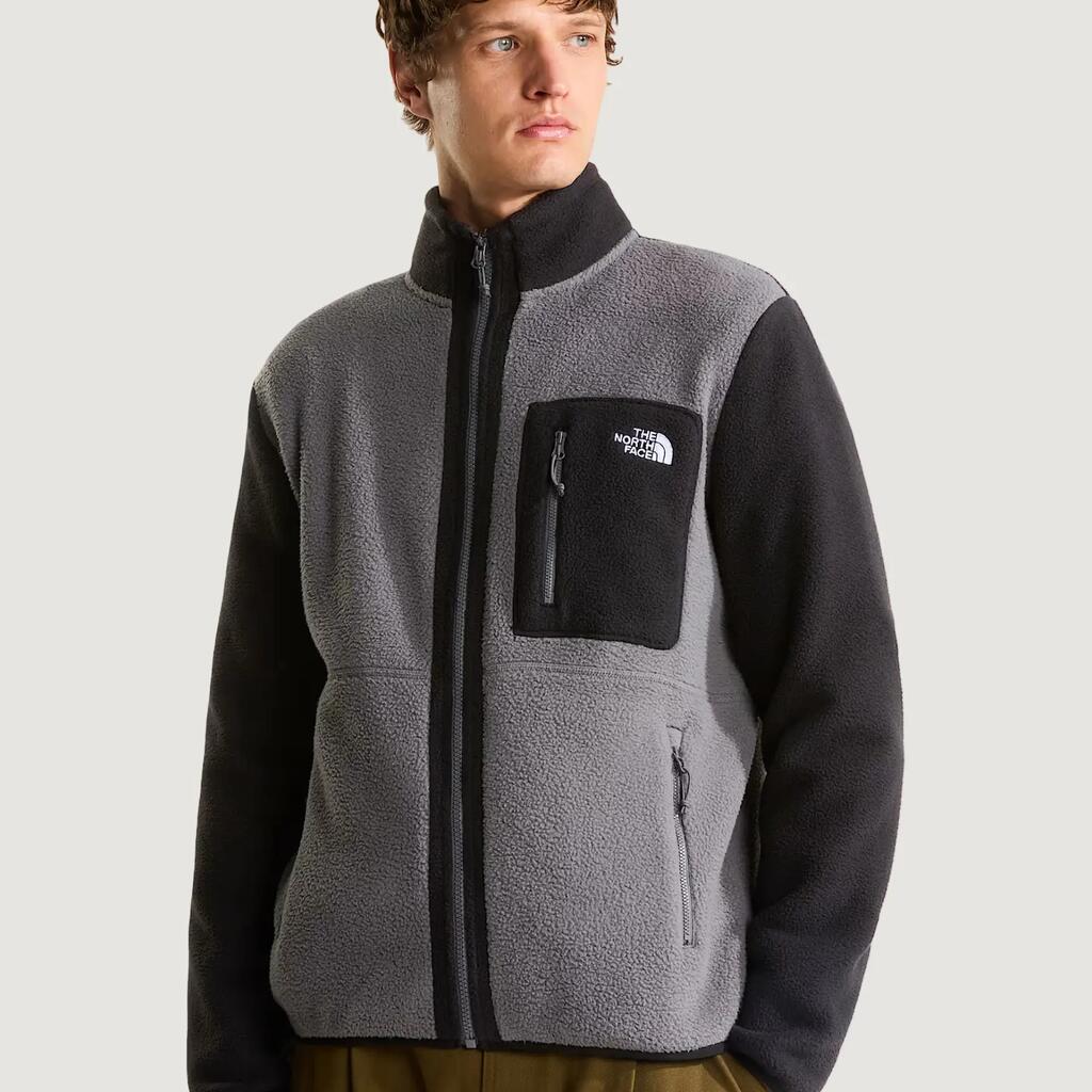 MEN'S down jacket M YUMIORI FULL ZIP GREY