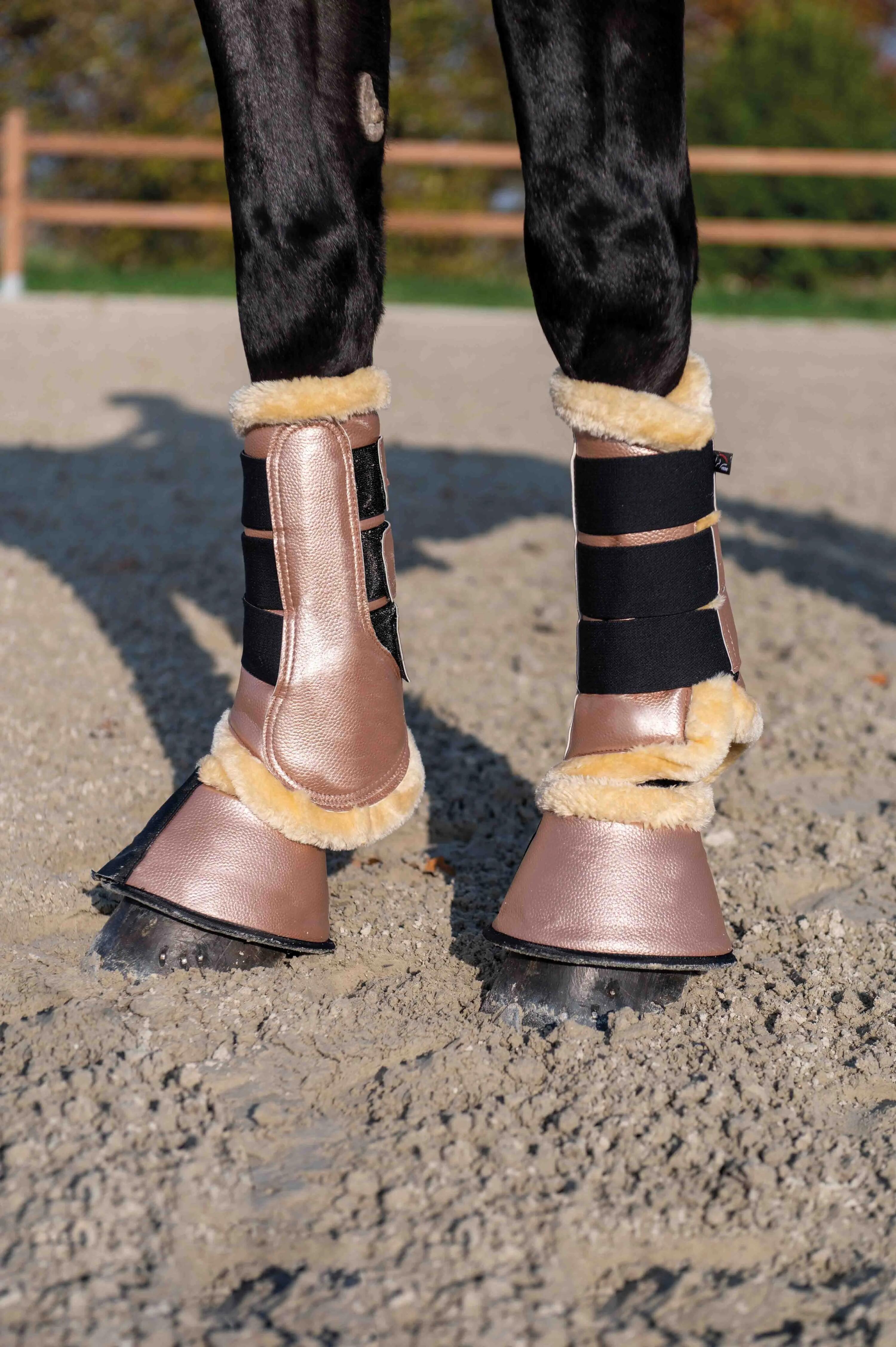 Ghette da cavallo chiusi HKM Comfort Premium Fur 3/4