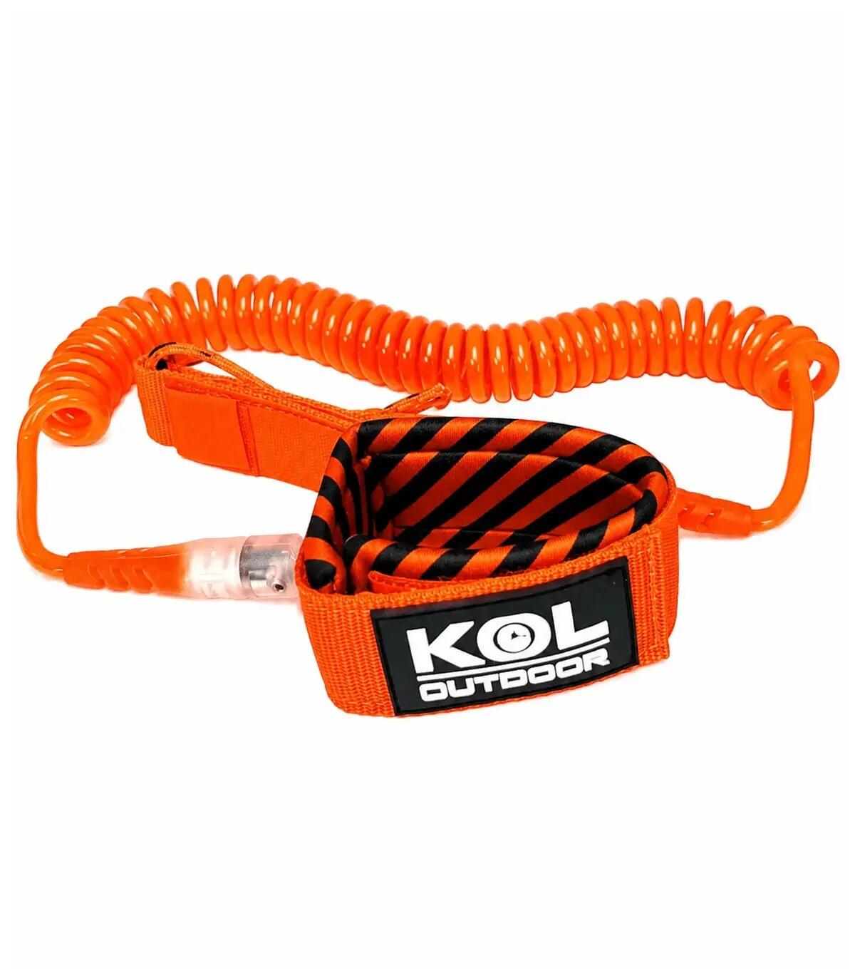 Leash SUP Sécurité Stand Up Paddle – Attache Cheville KOL Orange 2/3
