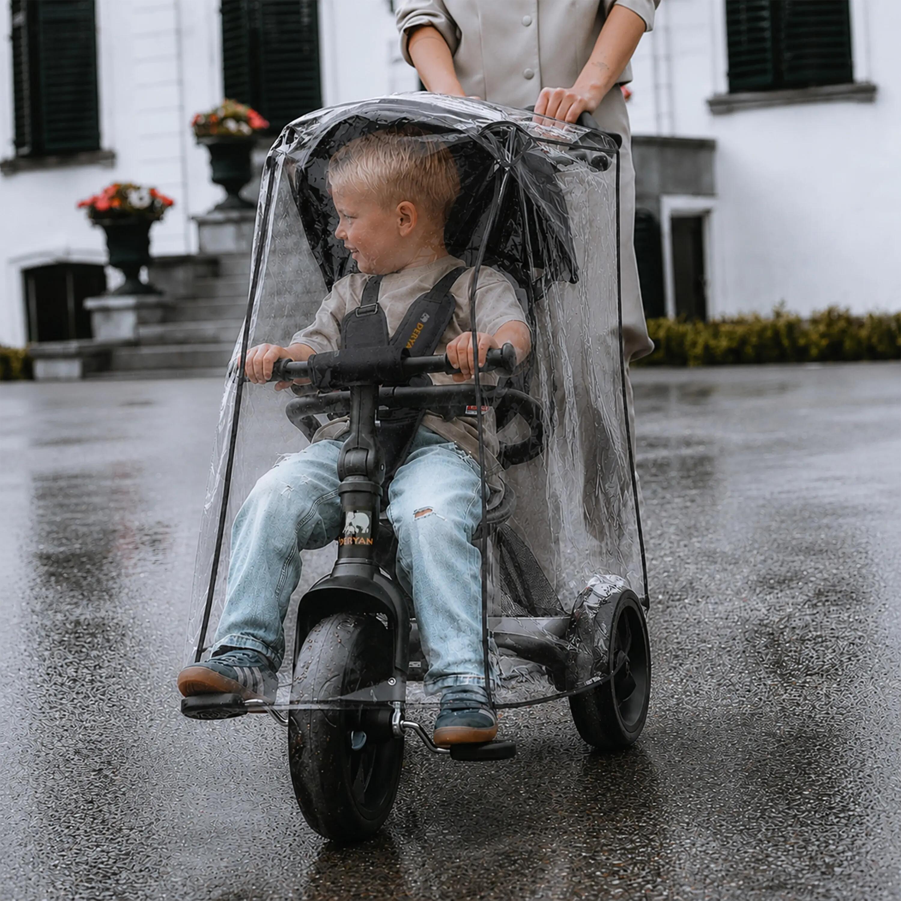 Deryan Housse de Pluie Universelle pour Tricycle - Protège de la Pluie 5/5