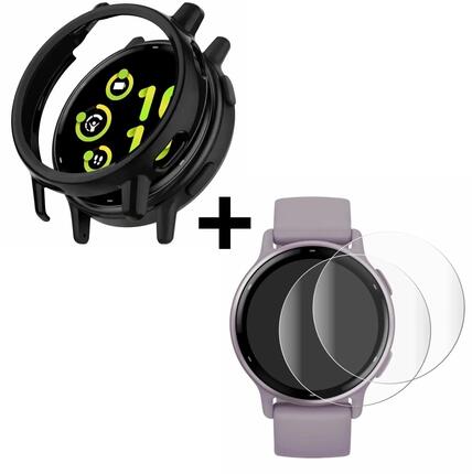 Pack protección Garmin vívoactive 5 - carcasa rígida PC + 2 films hidrogel 9D