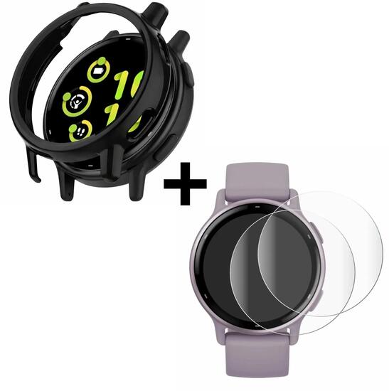 Pack protección Garmin vívoactive 5 - carcasa rígida PC + 2 films hidrogel 9D
