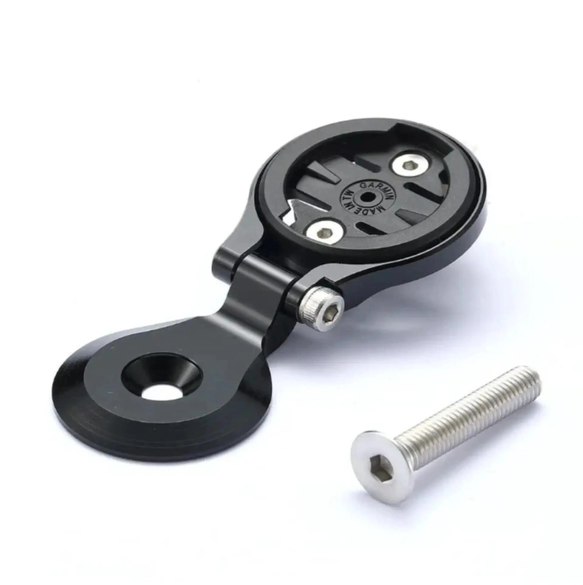 Fietscomputer houder CNC aluminium - compatibel met Garmin, Wahoo, Bryton 3/4