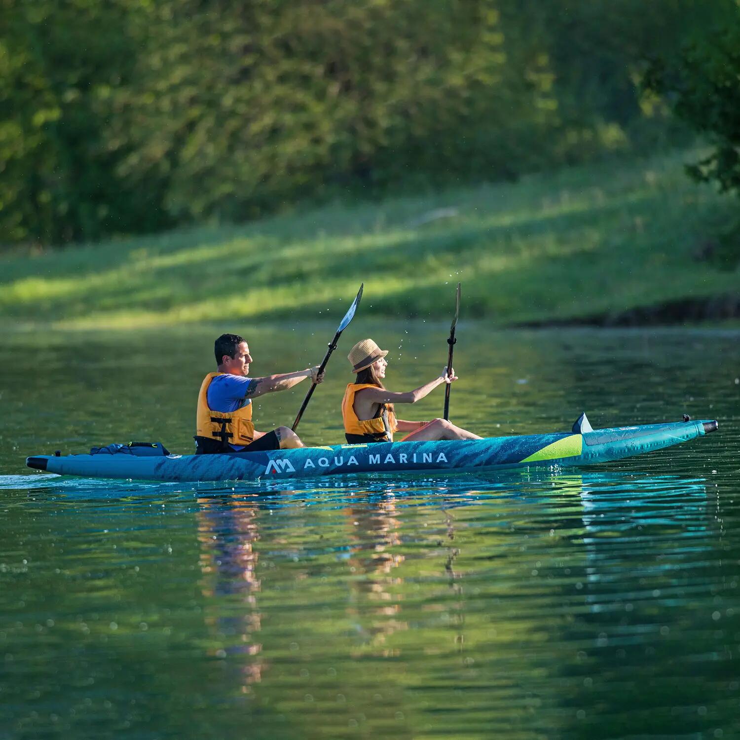 Kajak Pompowany Aqua Marina Steam 412 cm 2 x wiosło KP-1 11/15