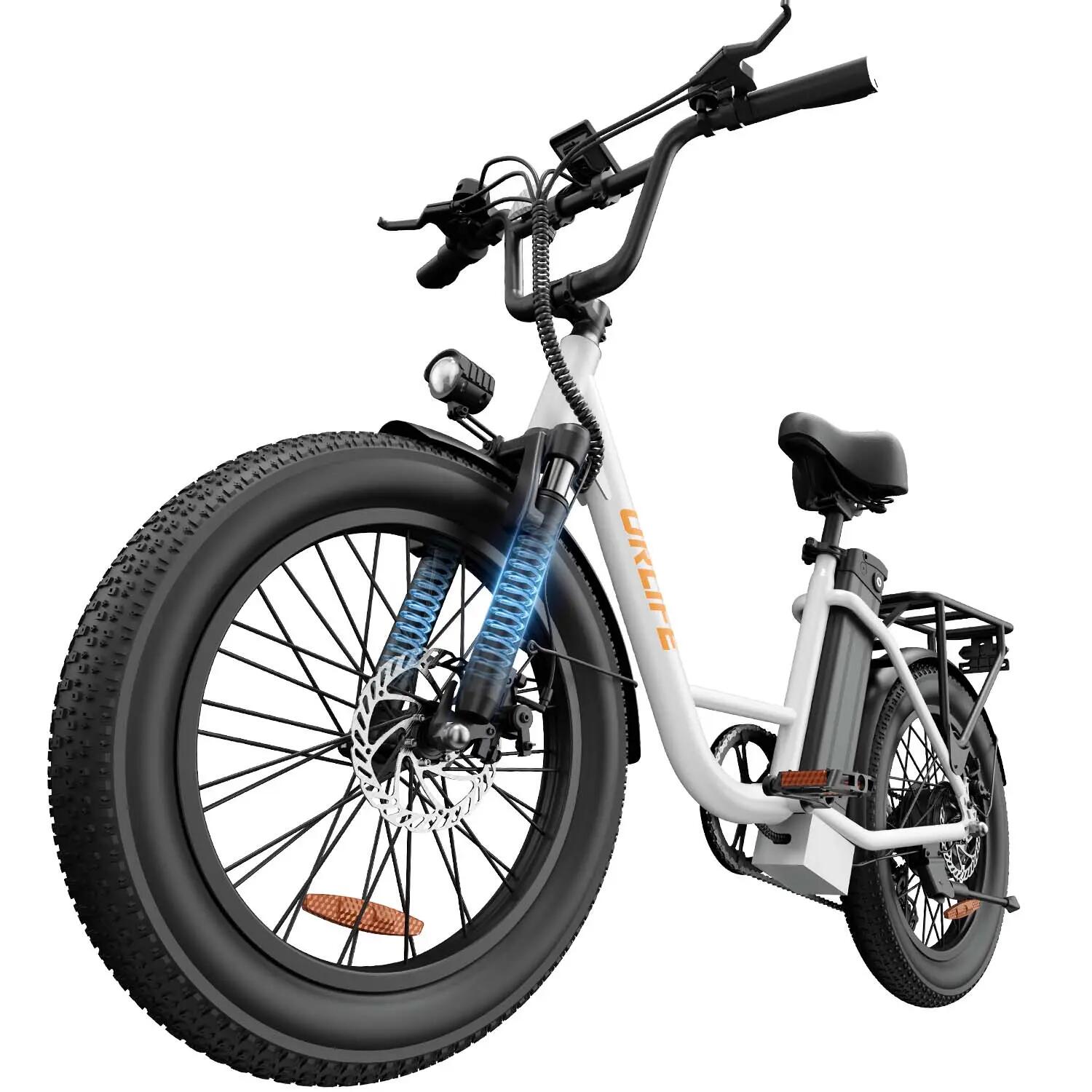 Bicicleta elétrica para adultos URLIFE E20 bateria 48V 13Ah pneu de 20 polegadas 2/10