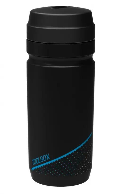 Bidon scule CUBE 0.6L negru - gât larg, capac rapid. 2/2