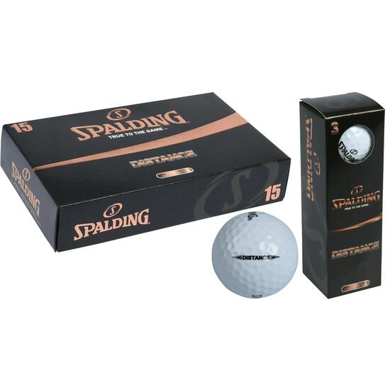 Balles de golf Spalding Distance (x15)