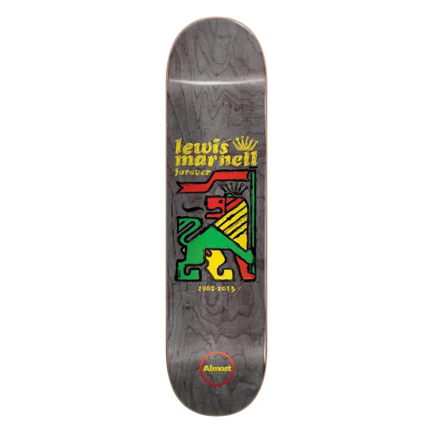 ALMOST Planche skate LEWIS RASTA LION R7 Marnell 8.0 2/3