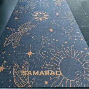 Esterilla de yoga de corcho Samarali Cosmic Harmony – 200 × 68 cm 2/7